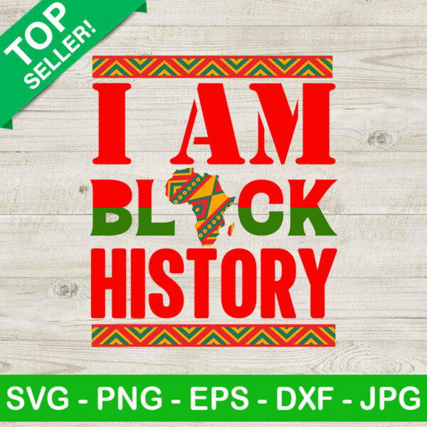 I am Black history SVG
