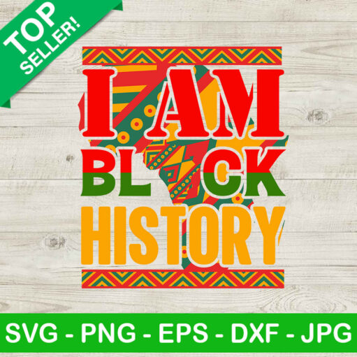 I Am Black History Africa Svg