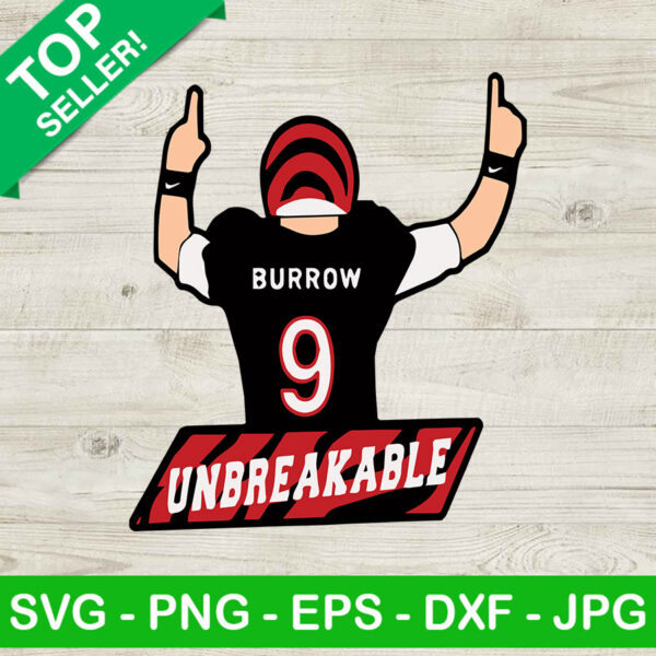 Cincinnati Bengals Joe Burrow SVG