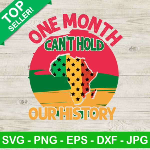 One month can't hold our history SVG