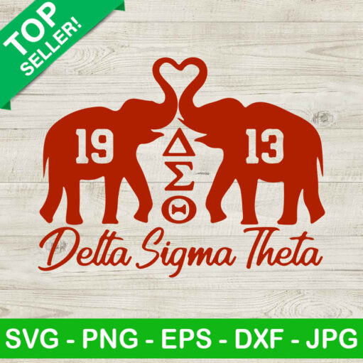 Delta Sigma Theta Elephant SVG