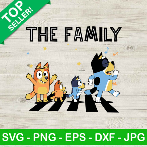 Bluey The Family Svg