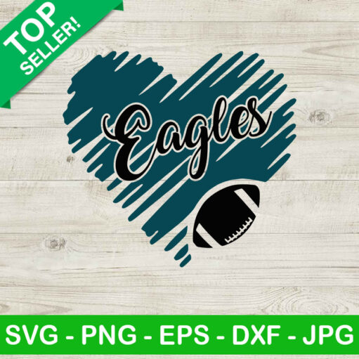 Philadelphia Eagles Heart Svg