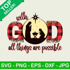 With god all things are possible PNG