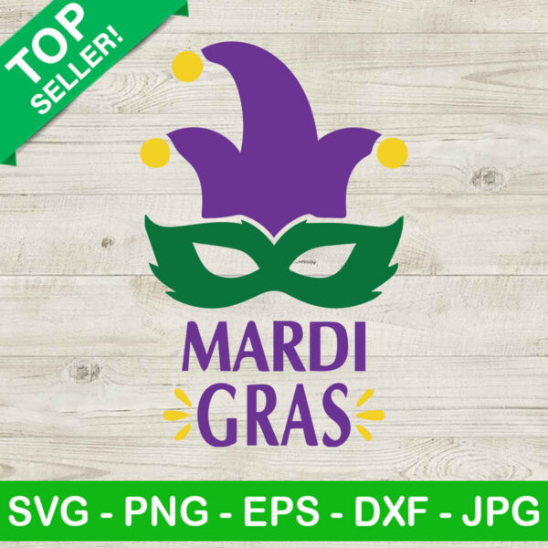Mardi Gras Mask SVG, Mardi Gras SVG, Mardi Gras Jester Hat SVG