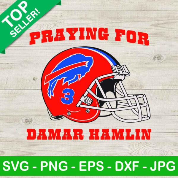 Praying For Damar Hamlin SVG