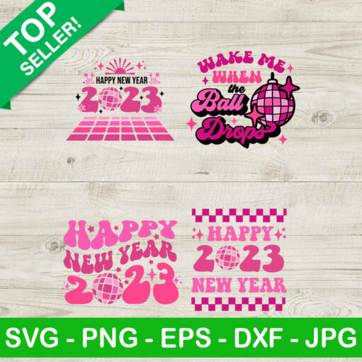 Happy New Year 2023 Bundle Svg