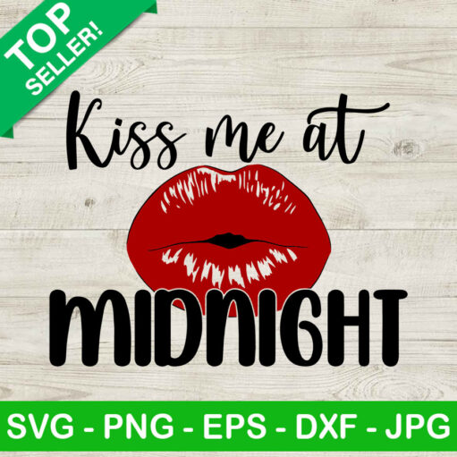 Kiss Me At Midnight Svg