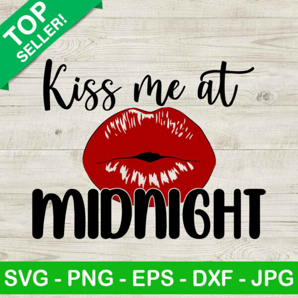 Kiss Me At Midnight SVG