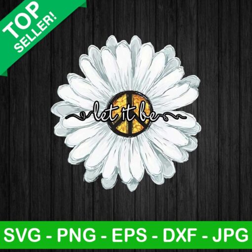 Let it be Daisy flower PNG