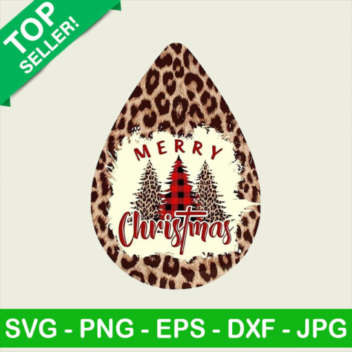 Christmas Teardrop Earring PNG