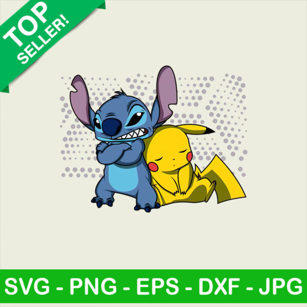 Stitch disney and pikachu PNG