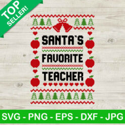 Santa's Favorite Teacher SVG
