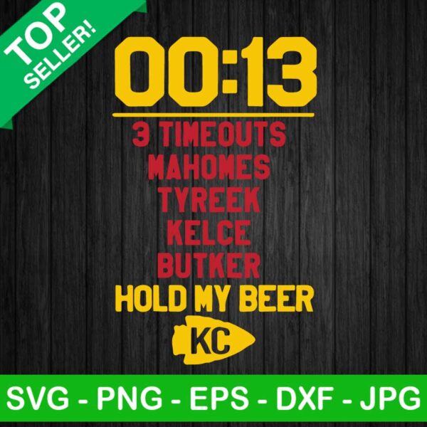 Mahomes 13 seconds SVG