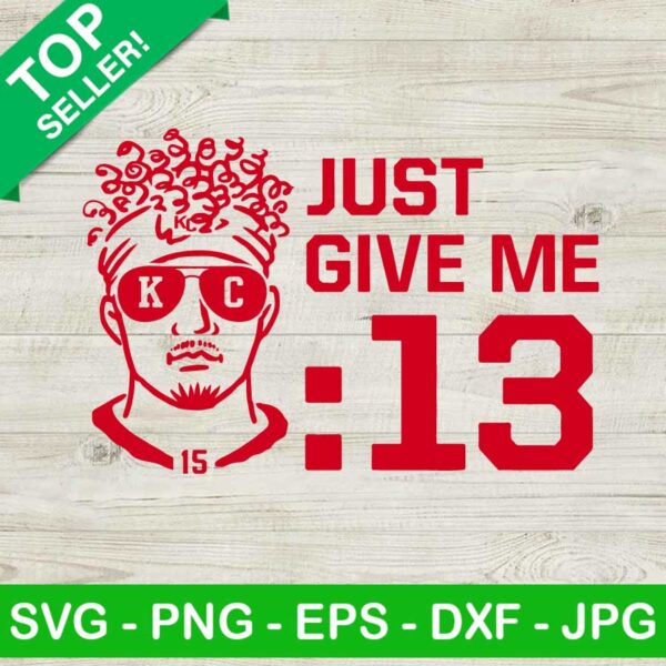 Mahomes 13 seconds SVG