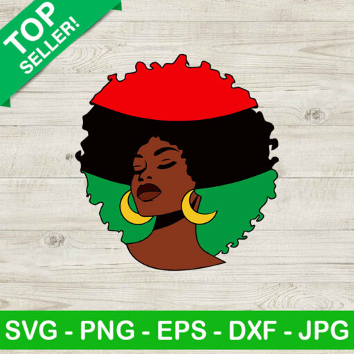 Afro Woman Africa Svg