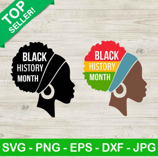 Black history month woman SVG