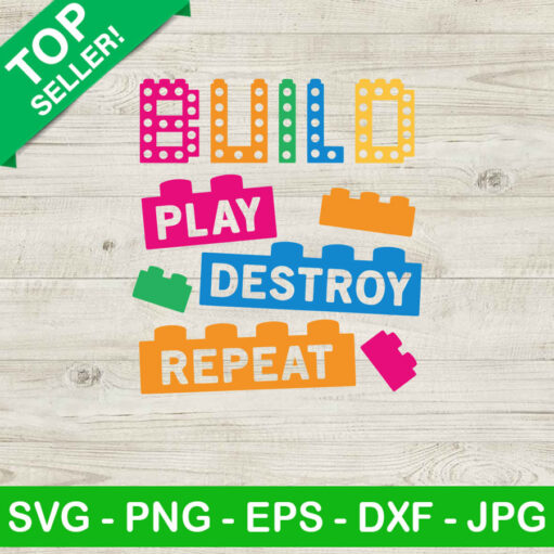 Bullo Play Destroy Repeat Svg