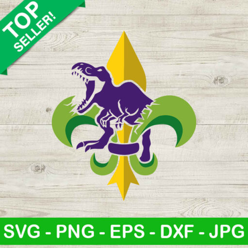 Mardi Gras Dinosaur Svg