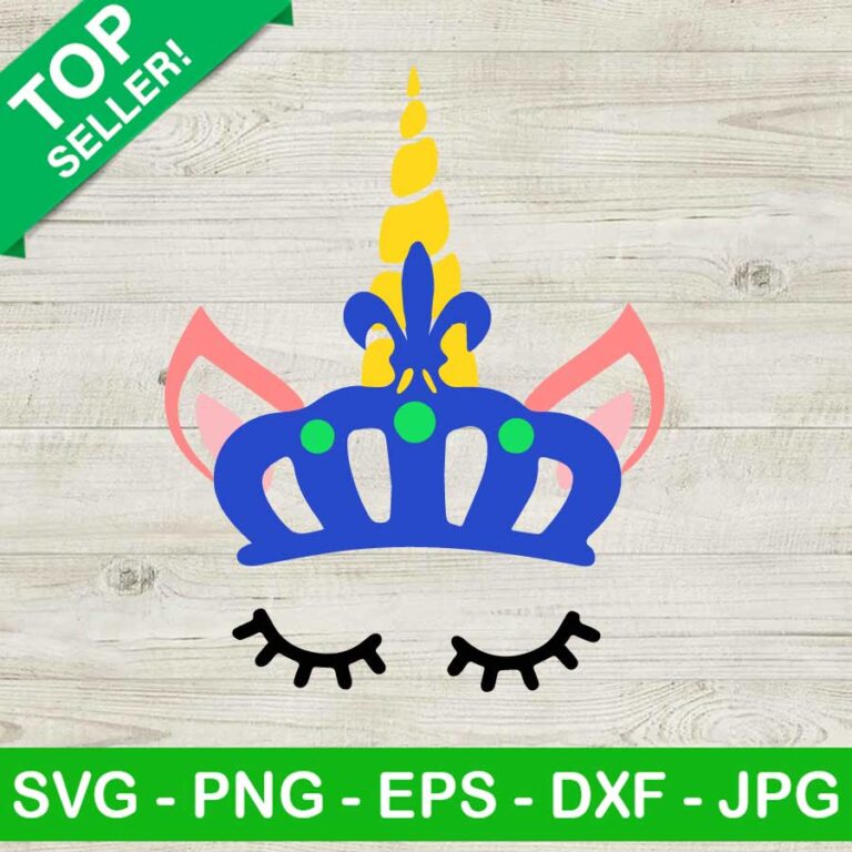 Unicorn King Mardi Gras Svg Unicorn King Svg Mardi Gras Svg