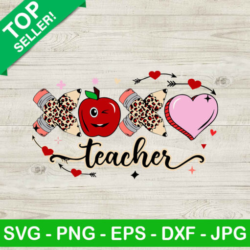 Xoxo Teacher SVG