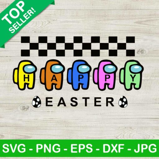 Among Us Happy Easter Svg