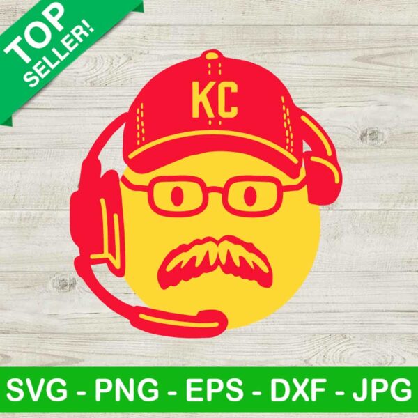 Andy Reid Coach Kansas City Chiefs SVG