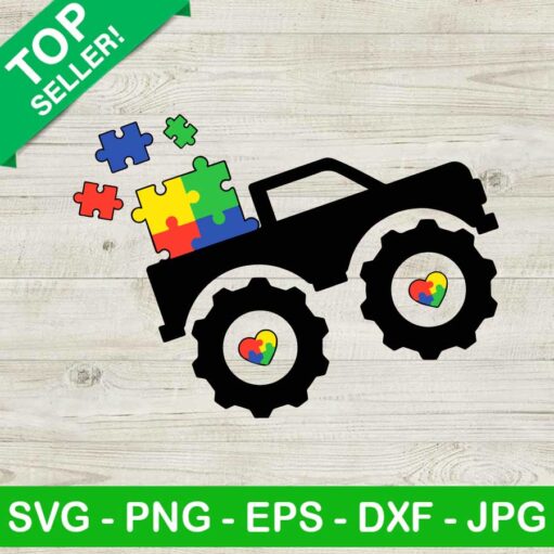 Autism Monster Truck SVG