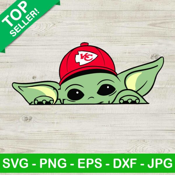 Baby Yoda Kansas City Chiefs SVG