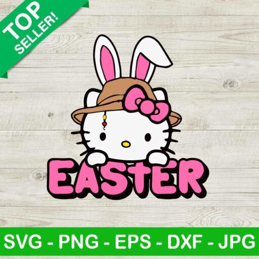 Hello Kitty Happy Easter SVG