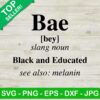 Bae Black And Educated SVG