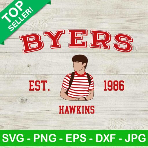 Byers hawking Stranger things SVG