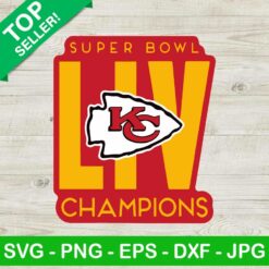 Super Bowl LIV Kansas City Chiefs Champions SVG, Super Bowl LIV SVG, Kansas City Chiefs Champions SVG
