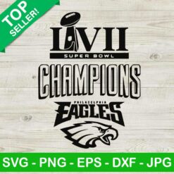 LVII Super Bowl Champions Eagles SVG