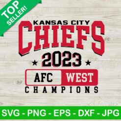 Kansas City Chiefs 2023 Champions SVG, AFC West Champions SVG, Super Bowl LIV SVG