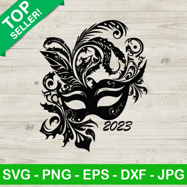 Carnival Mask 2023 SVG, Mardi Gras SVG, Mardi Gras Mask SVG
