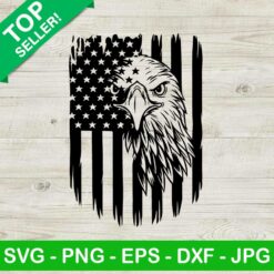 American Flag Distressed Eagles SVG