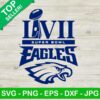 Super Bowl LVII Eagles SVG