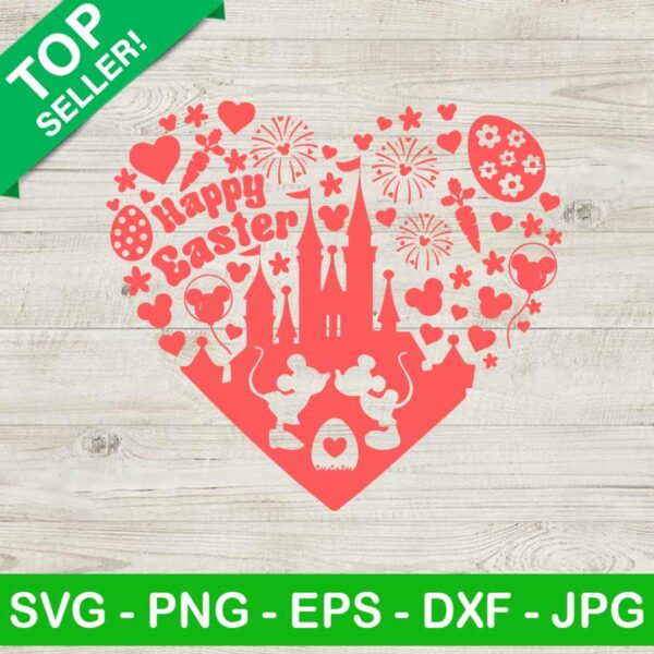 Disney Heart Happy Easter SVG