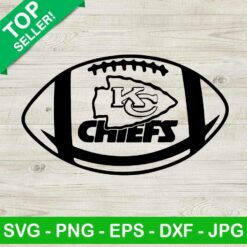 Kansas City Chiefs Football SVG, KC Chiefs Logo SVG, Football Ball SVG