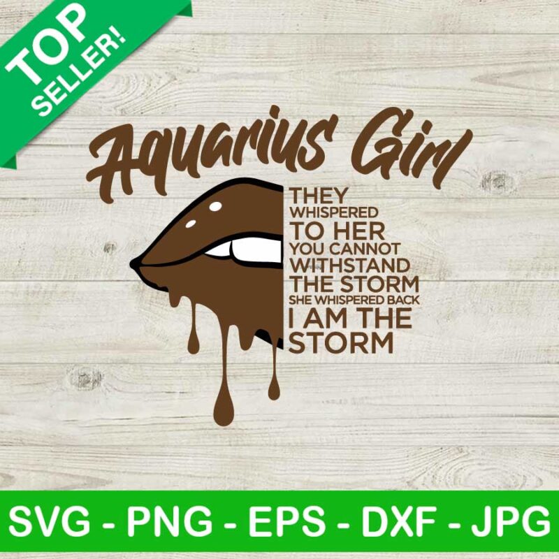 Aquarius Girl Svg Aquarius Lips Svg Aquarius Zodiac Sign Svg