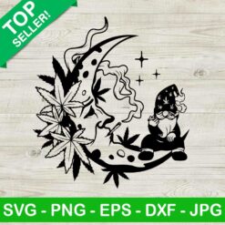 Gnome Smoking Weed SVG