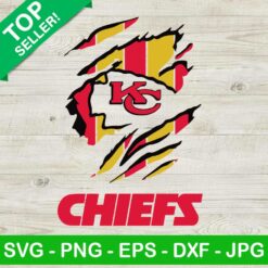 KC Chiefs Ripped Claw SVG