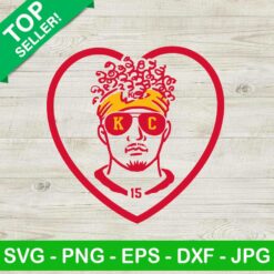 Travis Kelce Heart SVG
