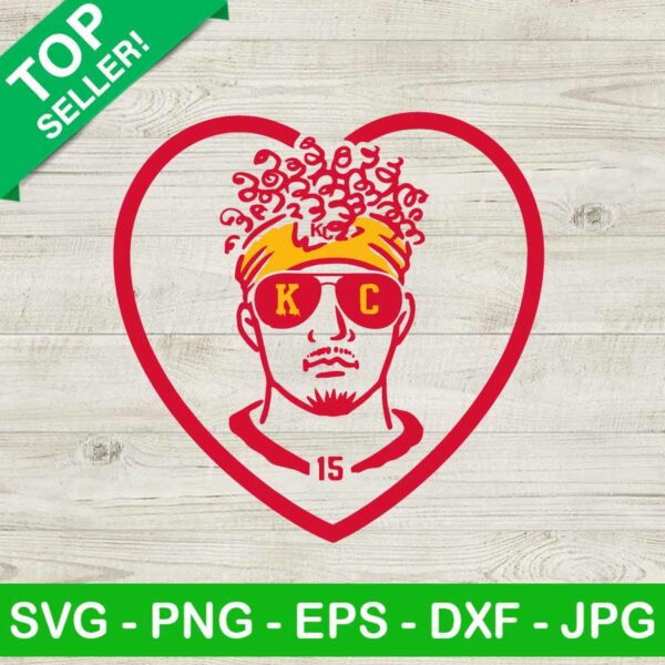 Travis Kelce Heart SVG