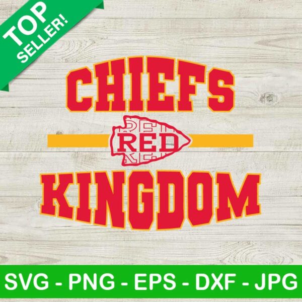 Kansas city Chiefs red Kingdom SVG