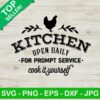 Kitchen Open Daily SVG