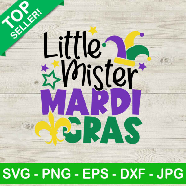 Little Mister Mardi Gras SVG
