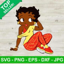 Kansas Chiefs Betty Boop Girl SVG