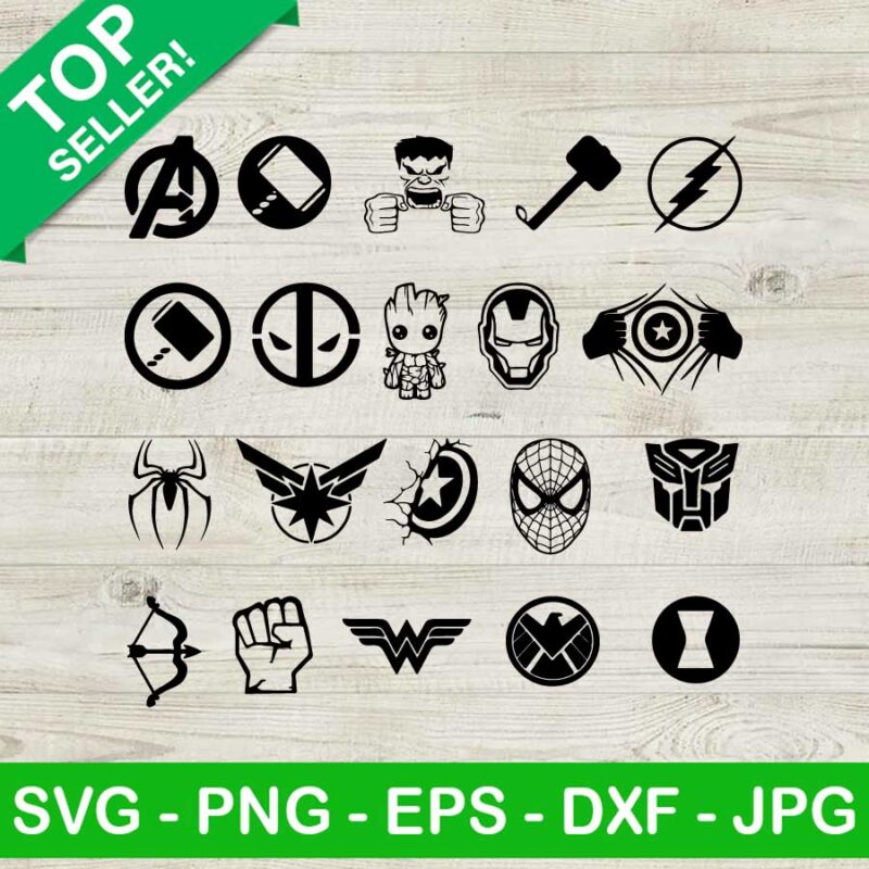 Superheroes Marvel Logo SVG, Marvel Avengers SVG, Super Hero SVG